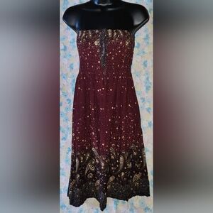 Adorable Vintage Strapless Tube Style Dress Sz S